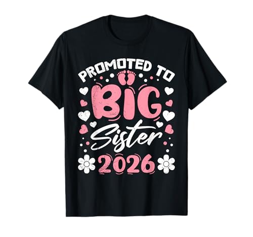 Neues Baby Promoted to Big SIS 2026 LUSTIG Familie Set T-Shirt von Neues Baby Geschenk Nachwuchs T-Shirt Familie Set