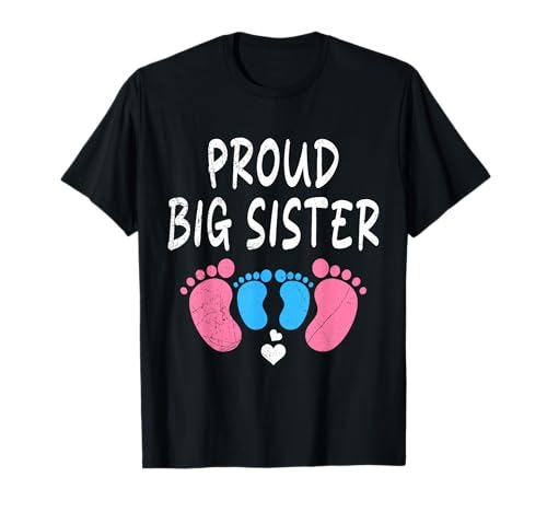 Neues Baby STOLZE Schwester Lustiges Geschwister T-Shirt von Neues Baby Geschenk Nachwuchs T-Shirt Familie Set