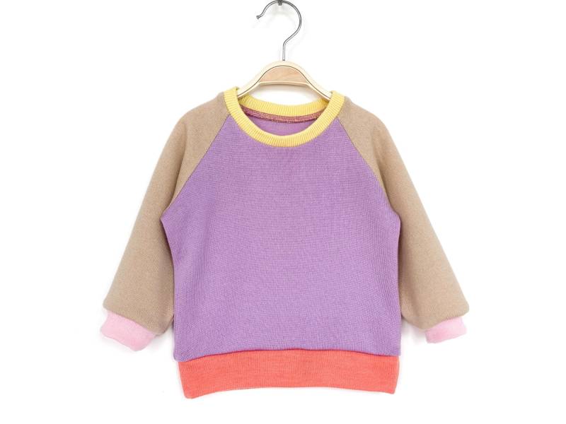Wollpullover Größe 80 in Farbvarianten - Upcyclingpullover Für Kinder Aus 100% Merinowolle Bunte Kronjuwel Pullover Nachhaltige Babymode von NeuesAusAltemGewand