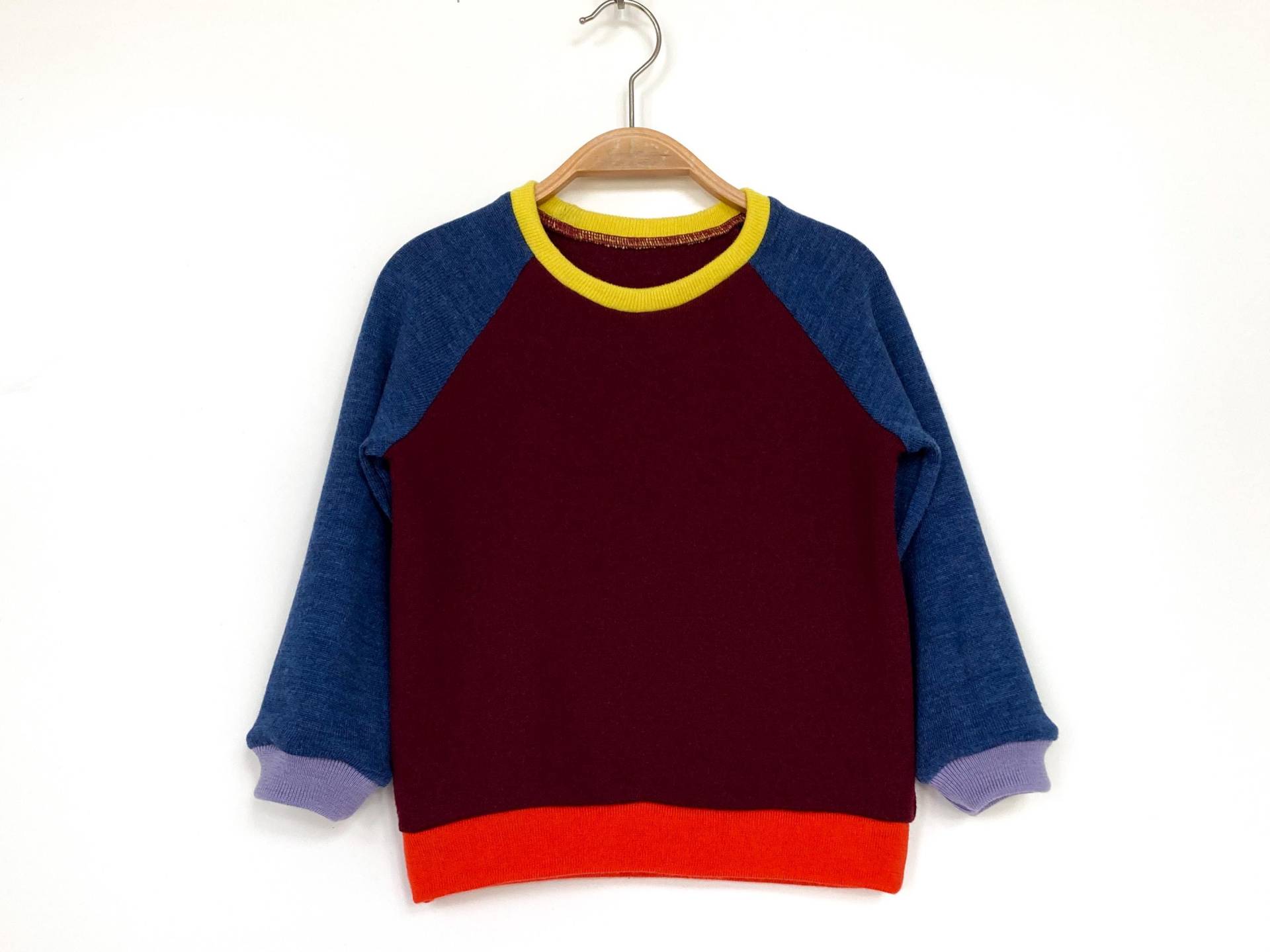 Wollpullover Größe 98 Mehrfarbig - Upcycling Kinderpullover Aus 100% Merinowolle Colorblockpullover Für Kinder Bunter Raglanpullover Wollpullover Größe 98 Mehrfarbig - Upcycling Kinderpullover Aus 100% Merinowolle Colorblockpullover Für Kinder Bunter Raglanpullover von NeuesAusAltemGewand