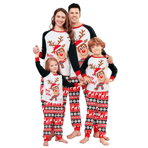 Neufigr Weihnachtspyjama Familie Set,Weihnachts Pyjama,Weihnachten Schlafanzug,Matching Christmas Pyjamas,Weihnachtspyjama für Herren (XL,PJs- 33) von Neufigr