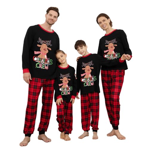 Neufigr Weihnachts Pyjama Set,Familie Weihnachtspyjama,Matching Christmas Couple Pyjamas,Weihnachten Schlafanzug für Kinder (10 Jahre,PJs- 04) von Neufigr
