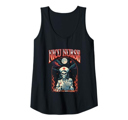 Damen NICU Krankenschwester Tarot Halloween Tank Top Damen NICU Krankenschwester Tarot Halloween Tank Top von Neugeborenen Intensivstation