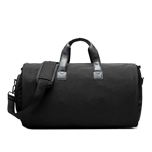 Neuleben Reisetasche Anzugtasche Kleidersack Sporttasche mit Schuhfach Wasserabweisend Faltbar Multifunktion Damen Herren für Reise Sport Gym Fitness (Schwarz) von Neuleben