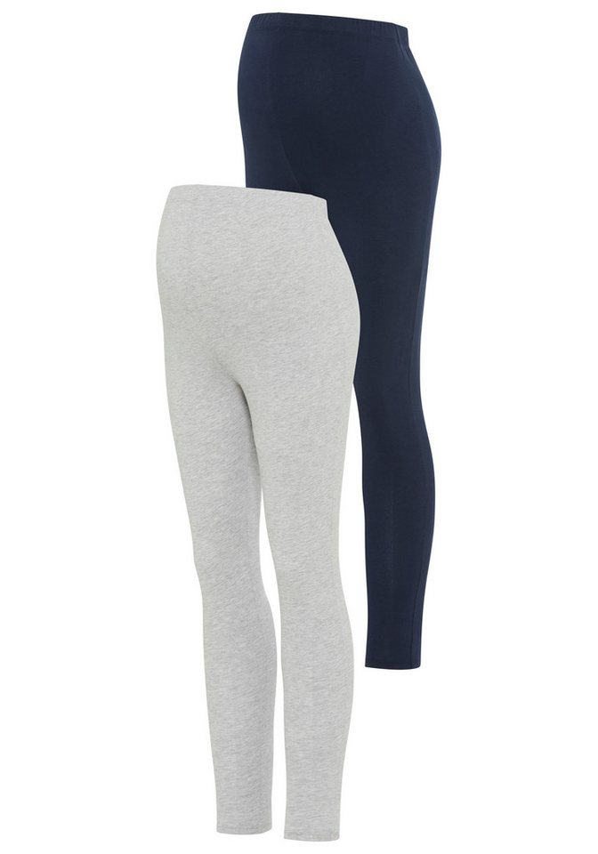 Neun Monate Umstandshose 2 Stück Umstands-Hosen für Schwangerschaft und Stillzeit (Packung, 2-tlg., 2) 2er Pack Leggings für Schwangerschaft & Stillzeit von Neun Monate