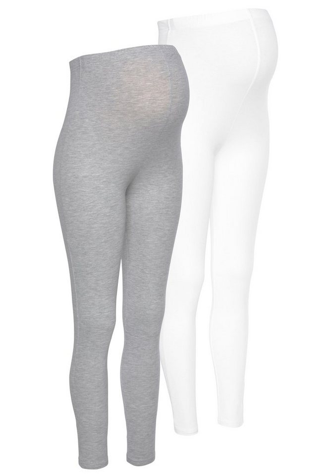 Neun Monate Umstandshose 2 Stück Umstands-Hosen für Schwangerschaft und Stillzeit (Packung, 2-tlg) 2er Pack Leggings für Schwangerschaft & Stillzeit von Neun Monate
