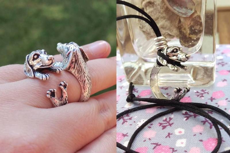 Dackel/Dachshund Halskette & Ring, „2 in 1" Silber Dackel/Dachshund Halskette & Ring, „2 in 1" Silber von NeusArtAnimal