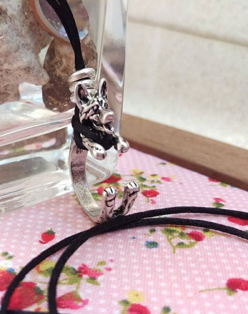 Deutsche Schäferhund Halskette/Ring, Silber Deutsche Schäferhund Halskette/Ring, Silber von NeusArtAnimal