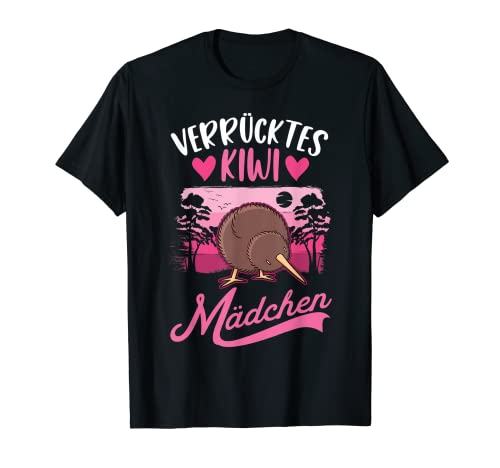 Verrücktes Kiwi Mädchen Kiwi Vogel T-Shirt von Neuseeländischer Kiwi Schnepfenstrauß Kleidung