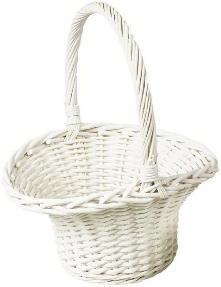 Neustanlo Einkaufskorb Henkelkorb weiß, Höhe:ca.11/26 cm, Größe: ca. 21 x 18 cm von Neustanlo