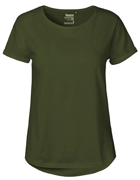 Neutral® Damen Roll Up Sleeve T-Shirt von Neutral Bio Baumwolle Rollärmel von Neutral®