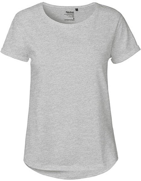 Neutral® Damen Roll Up Sleeve T-Shirt von Neutral Bio Baumwolle Rollärmel von Neutral®