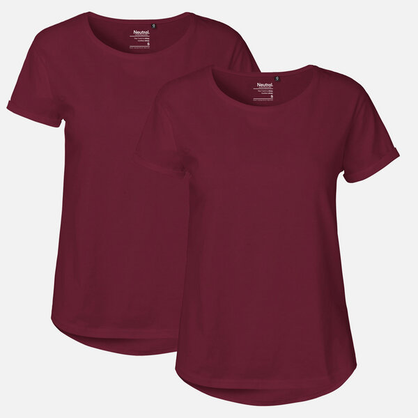 Doppelpack Neutral® Ladies Roll Up Sleeve T-Shirt von Neutral®