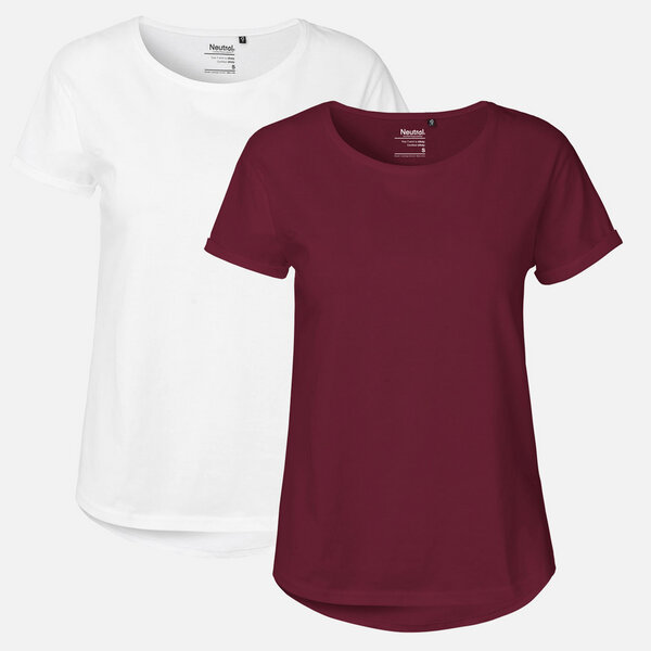 Doppelpack Neutral® Ladies Roll Up Sleeve T-Shirt von Neutral®