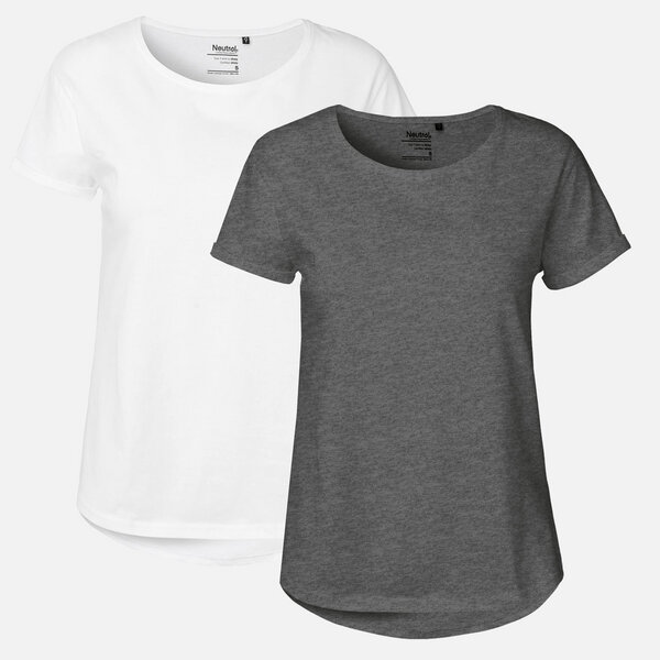 Doppelpack Neutral® Ladies Roll Up Sleeve T-Shirt von Neutral®