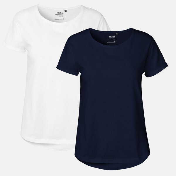 Doppelpack Neutral® Ladies Roll Up Sleeve T-Shirt von Neutral®
