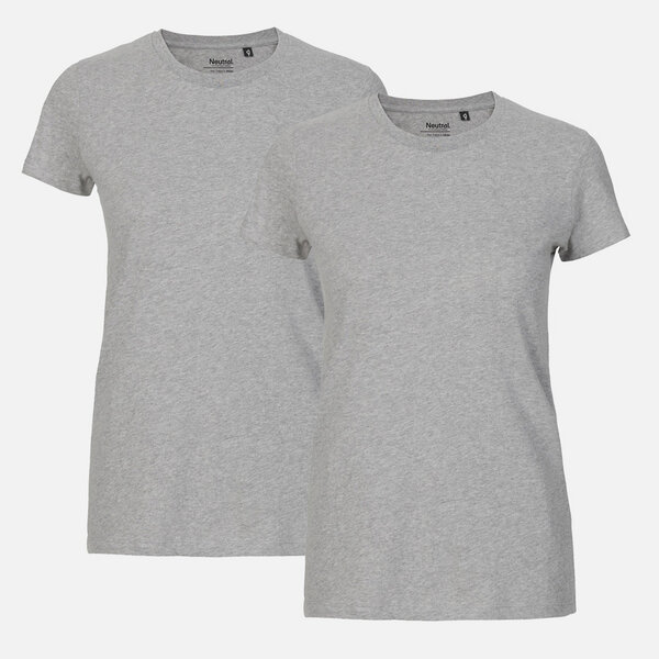 NEUTRAL® Doppelpack Damen Bio T-Shirt  - Bio Baumwolle von Neutral®