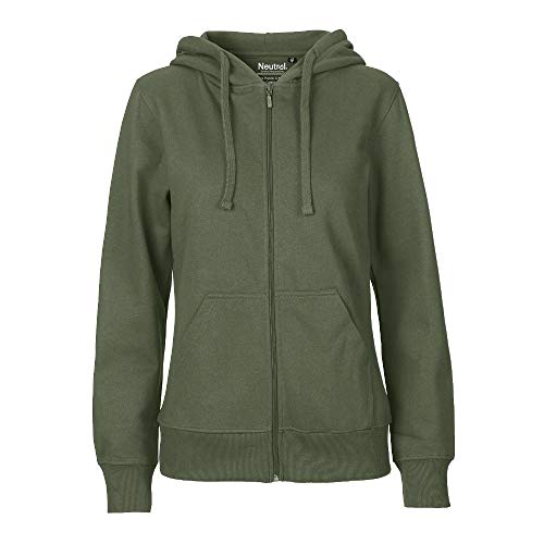 Neutral - Damen Sweatjacke 'Zip Hoodie' / Military, L von Neutral