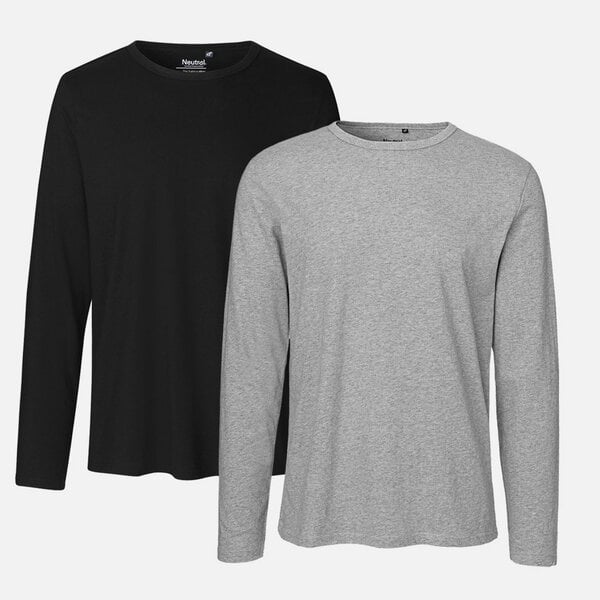 Neutral® Neutral Doppelpack Long Sleeve Shirt Herren - Bio-Baumwolle von Neutral®