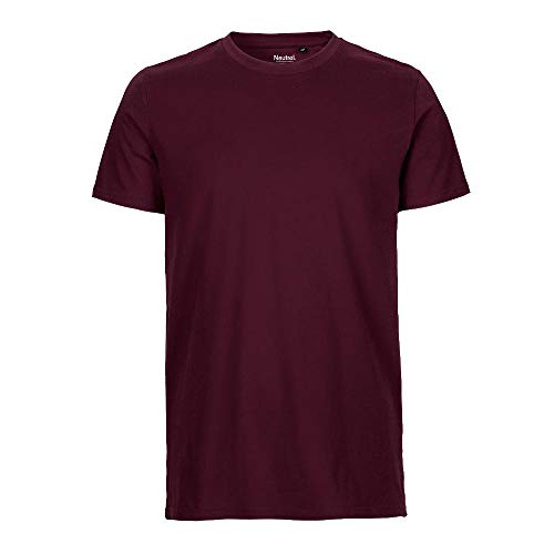 Neutral - Herren T-Shirt 'Fitted' / Bordeaux, L von Neutral