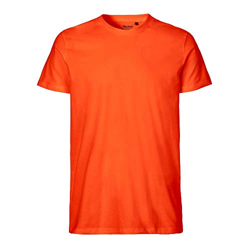 Neutral - Herren T-Shirt 'Fitted' / Orange, S von Neutral