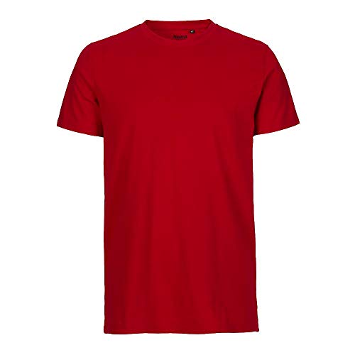 Neutral - Herren T-Shirt 'Fitted' / Red, L von Neutral