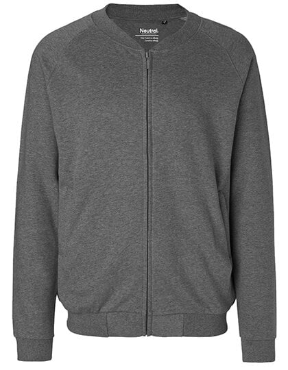 Neutral® Herren Unisex Sweatjacke ohne Kapuze von Neutral®