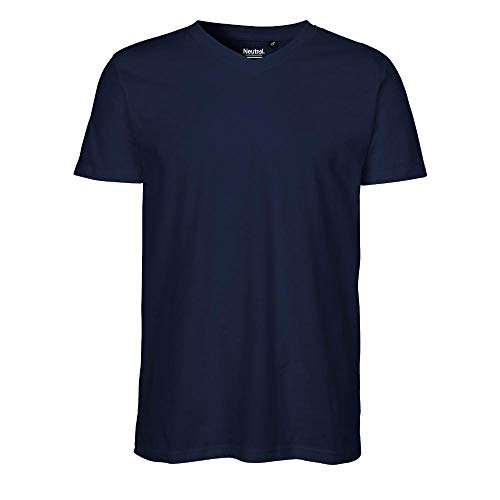 Neutral Herrren V-Neck T-Shirt/Navy, L von Neutral