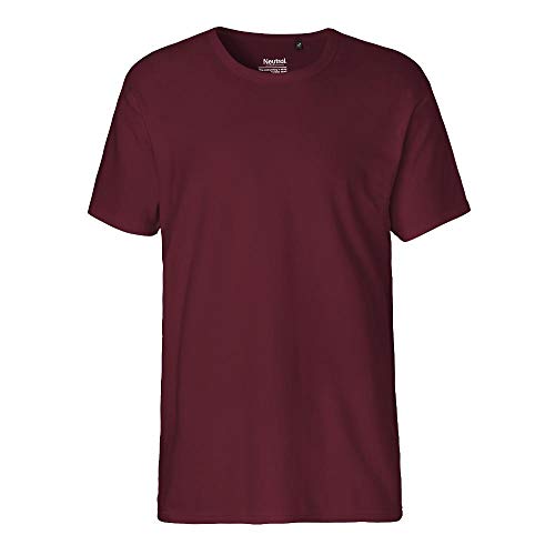 Neutral Mens Interlock T-Shirt, Farbe:Bordeaux, Größe:L von Neutral