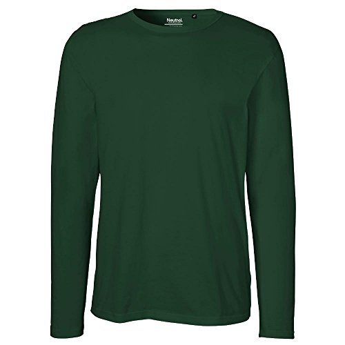 Neutral Mens Long Sleeve T-Shirt, Größe:L, Farbe:Bottle Green von Neutral