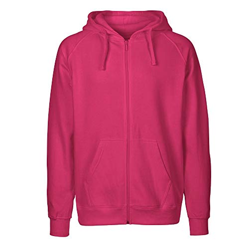 Neutral Mens Zip Hoodie, Größe:L, Farbe:Pink von Neutral