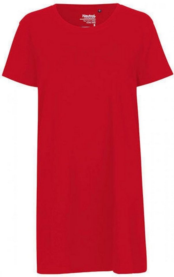 Neutral Rundhalsshirt Damen Long Length T-Shirt - Single-Jersey-Strick von Neutral
