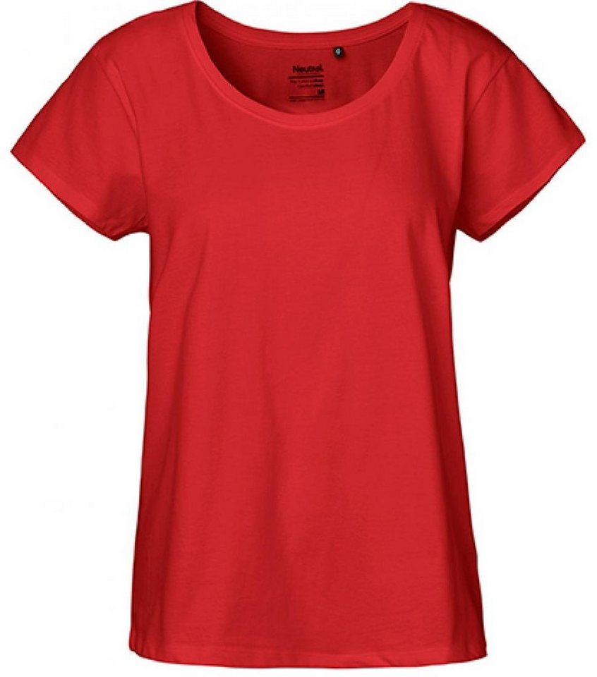 Neutral Rundhalsshirt Damen Loose Fit T-Shirt / Single Jersey Strick von Neutral