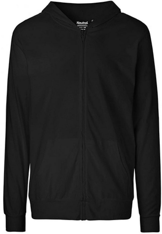 Neutral Sweatjacke Unisex Jersey Hoodie with Zip / Doppelt gefütterte Kapuze von Neutral
