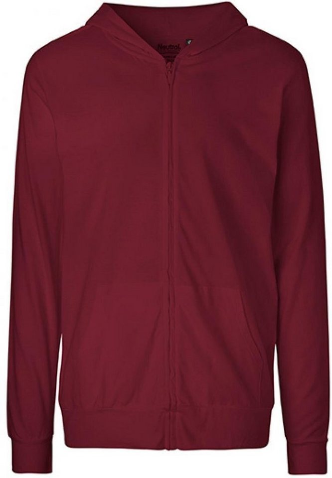 Neutral Sweatjacke Unisex Jersey Hoodie with Zip / Doppelt gefütterte Kapuze von Neutral
