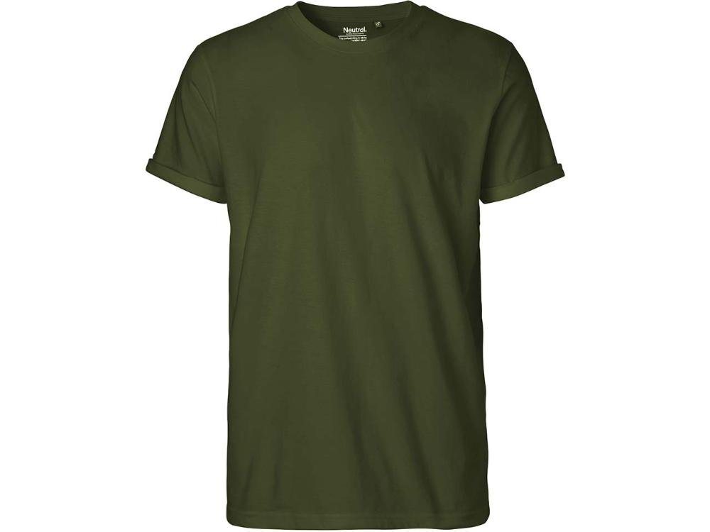 Neutral T-Shirt Neutral Bio-Herren-T-Shirt mit Roll-Up-Ärmeln von Neutral