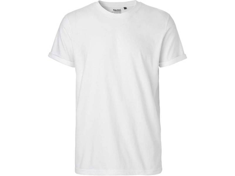 Neutral T-Shirt Neutral Bio-Herren-T-Shirt mit Roll-Up-Ärmeln von Neutral