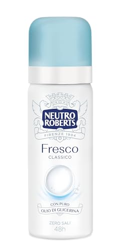 Neutro Roberts, Klassisches frisches Deodorant Spray, keine Aluminiumsalze, keine Flecken, mit reinem Glycerinöl, Deodorant für Damen und Herren, dermatologisch getestet, 50 ml, 48h von Neutro Roberts