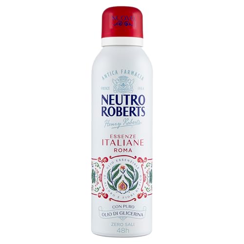 Neutro Roberts, Roma Deodorant Spray ohne Aluminiumsalze, keine Flecken, mit ätherischem Lorbeeröl und Feigenblüten, mit reinem Glycerinöl, Deodorant für Damen und Herren, 200 ml, 48h Neutro Roberts, Roma Deodorant Spray ohne Aluminiumsalze, keine Flecken, mit ätherischem Lorbeeröl und Feigenblüten, mit reinem Glycerinöl, Deodorant für Damen und Herren, 200 ml, 48h von Neutro Roberts