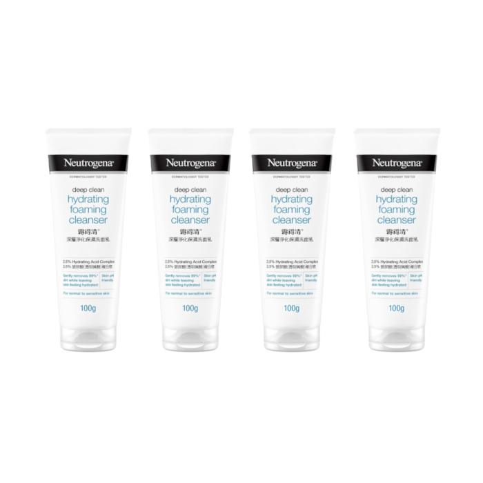 Neutrogena - Deep Clean Hydrating Foaming Cleanser - 100g (4ea) Set von Neutrogena