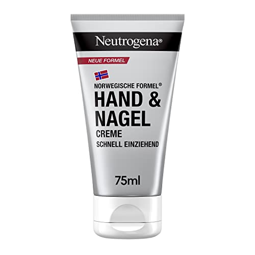 Neutrogena Hand & Nagel Creme (75 ml), feuchtigkeitsspendende Handcreme mit 4-in-1 Pflege für schöne Hände & Nägel, schnell einziehende Hautpflege mit Panthenol & Glycerin von Neutrogena