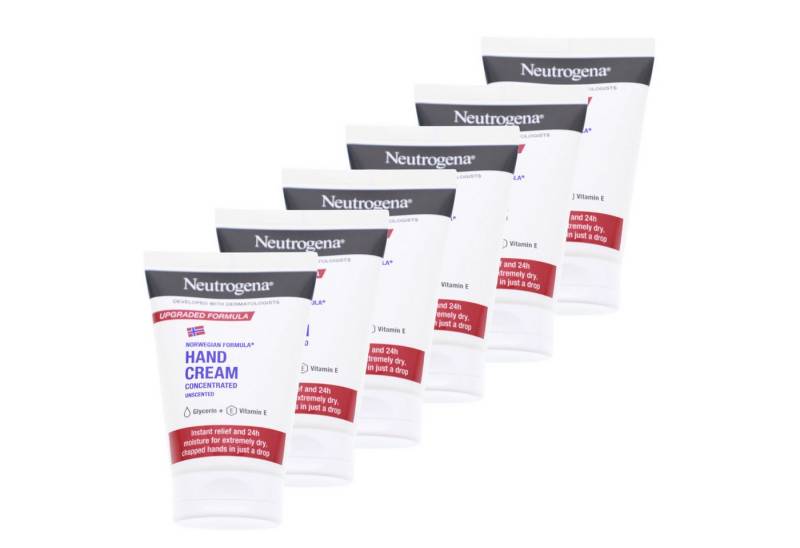 Johnson & Johnson Handcreme 6 x Neutrogena Norwegische Formel unparfümierte Handcreme je 50ml Feuc von Johnson & Johnson