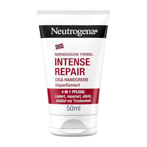 Neutrogena Intense Repair CICA Handcreme Feuchtigkeitscreme mit 45 Prozent Glycerin + Centella Asiatica für sehr trockene, juckende Hände von Neutrogena