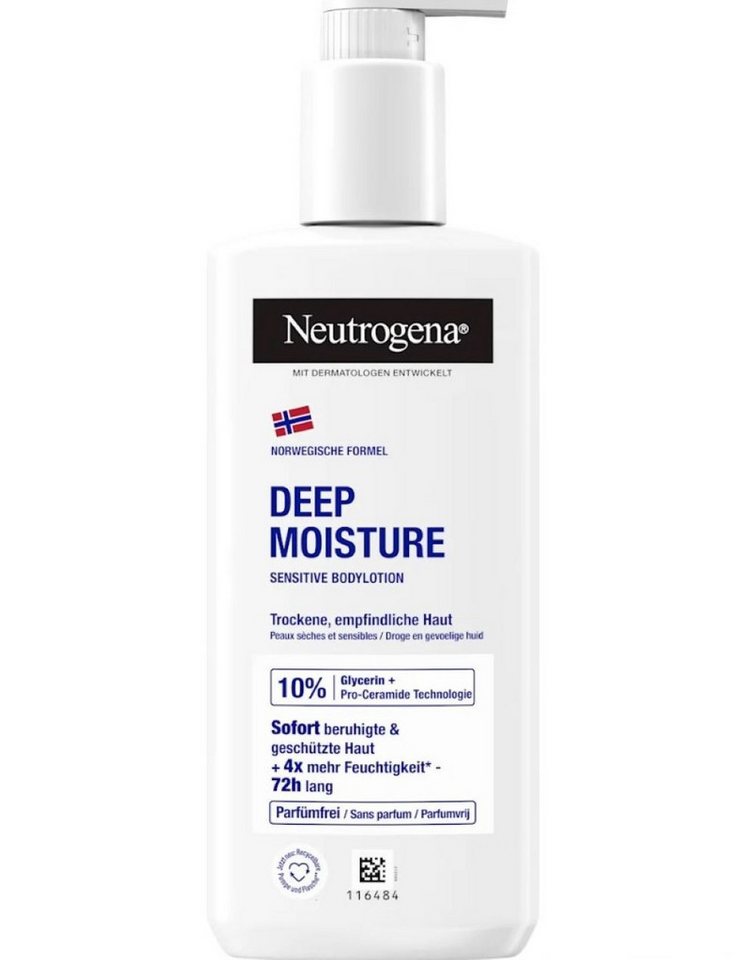 Neutrogena Körperlotion Deep Moisture Hypoallergenic 400ml von Neutrogena