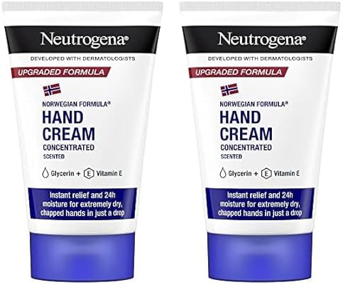 Neutrogena Norwegische Formel konzentrierte Handcreme für sehr trockene Hände, parfümiert, 50ml (Packung mit 2) von Neutrogena