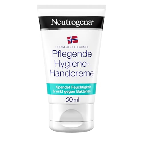 Neutrogena Norwegische Formel pflegende Hygiene-Handcreme (50 ml), antibakterielle Feuchtigkeitscreme mit Glycerin, spendet Feuchtigkeit und wirkt gegen Bakterien von Neutrogena