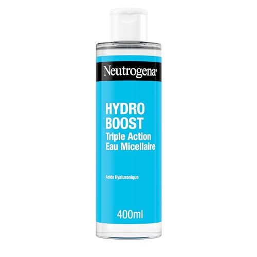 Neutrogena | Triple Action Hydro Boost Mizellenwasser (400 ml Flasche) - mit Hyaluronsäure angereicherter Gesichtsreiniger - Make-up-Entferner zur Entfernung von Unreinheiten und zur Steigerung der von Neutrogena