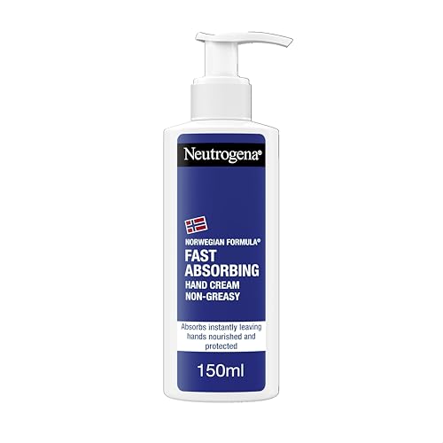 Neutrogena Norwegische Formel schnell einziehende Handcreme (1 x 150 ml), leicht und nicht fettend für trockene Hände, pflegende Formel zur Unterstützung weicherer Haut, geeignet für empfindliche Haut von Neutrogena