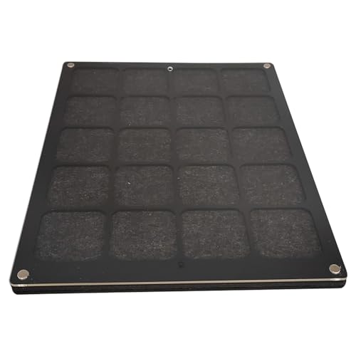 Emaille Pin Organizer - Schmuckabzeichenkoffer, klarer Acrylhalter | Staubsicherer Display-Rahmenstand, Multi-Grid-Showcase-Box für Sammlerstücke, Pin-Speicher-Geschenkbox für Sammlerdekorationen von NevPuose