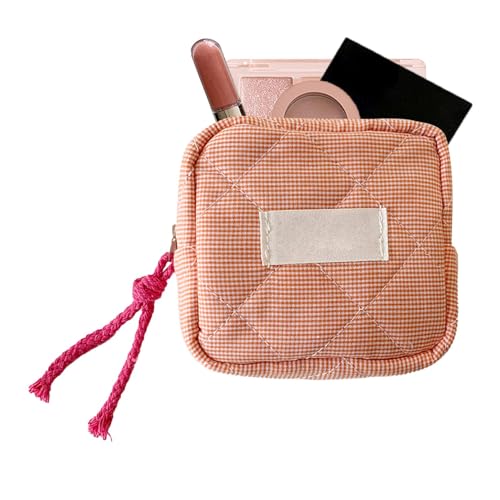 Make -up -Tasche klein - Kosmetiktasche, Make -up -Beutel | Reise Make -up -Tasche Kompakter Organizer, tragbare Kosmetasche Frauen stilvolle Square -Design, Student Make -up -Beutel von NevPuose